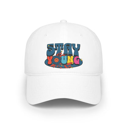 Stay Young Baseball Cap | 70s Retro Style Cotton Twill