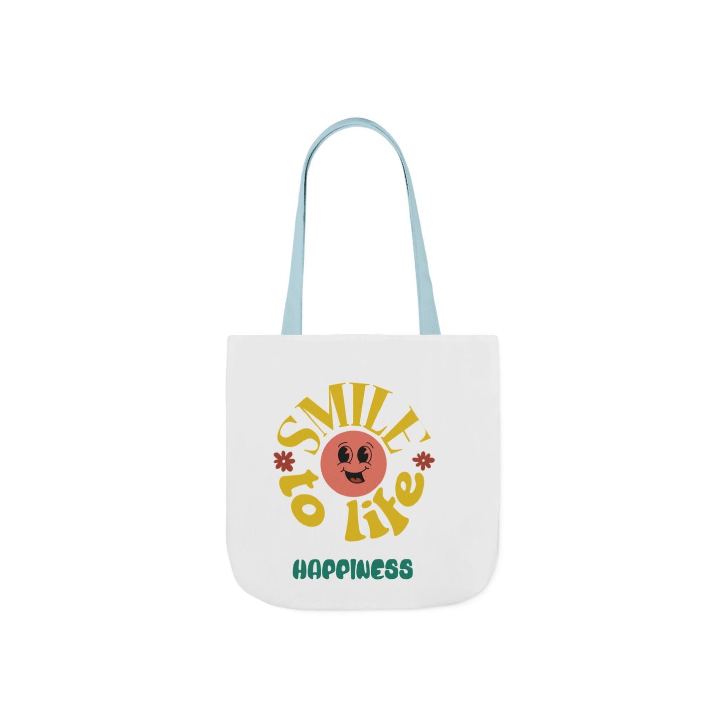 Retro Sun Graphic Canvas Tote Bag | Smile to Life Design