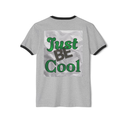 Just Be Cool T-Shirt | Retro Script on Ringer Tee | Retro Vibe to Everyday Wear