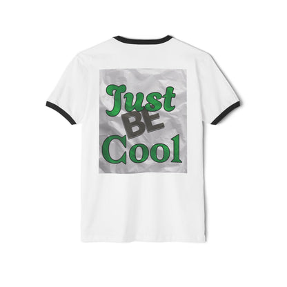 Just Be Cool T-Shirt | Retro Script on Ringer Tee | Retro Vibe to Everyday Wear