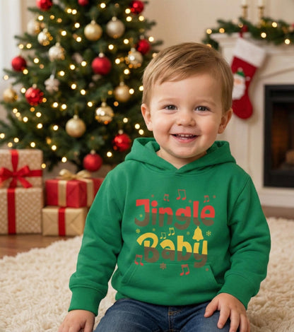 Jingle Baby Toddler Fleece Hoodie | Holiday Pullover