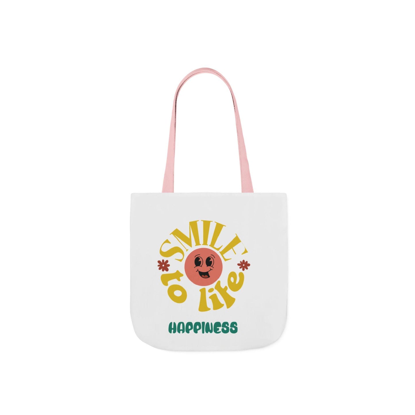 Retro Sun Graphic Canvas Tote Bag | Smile to Life Design