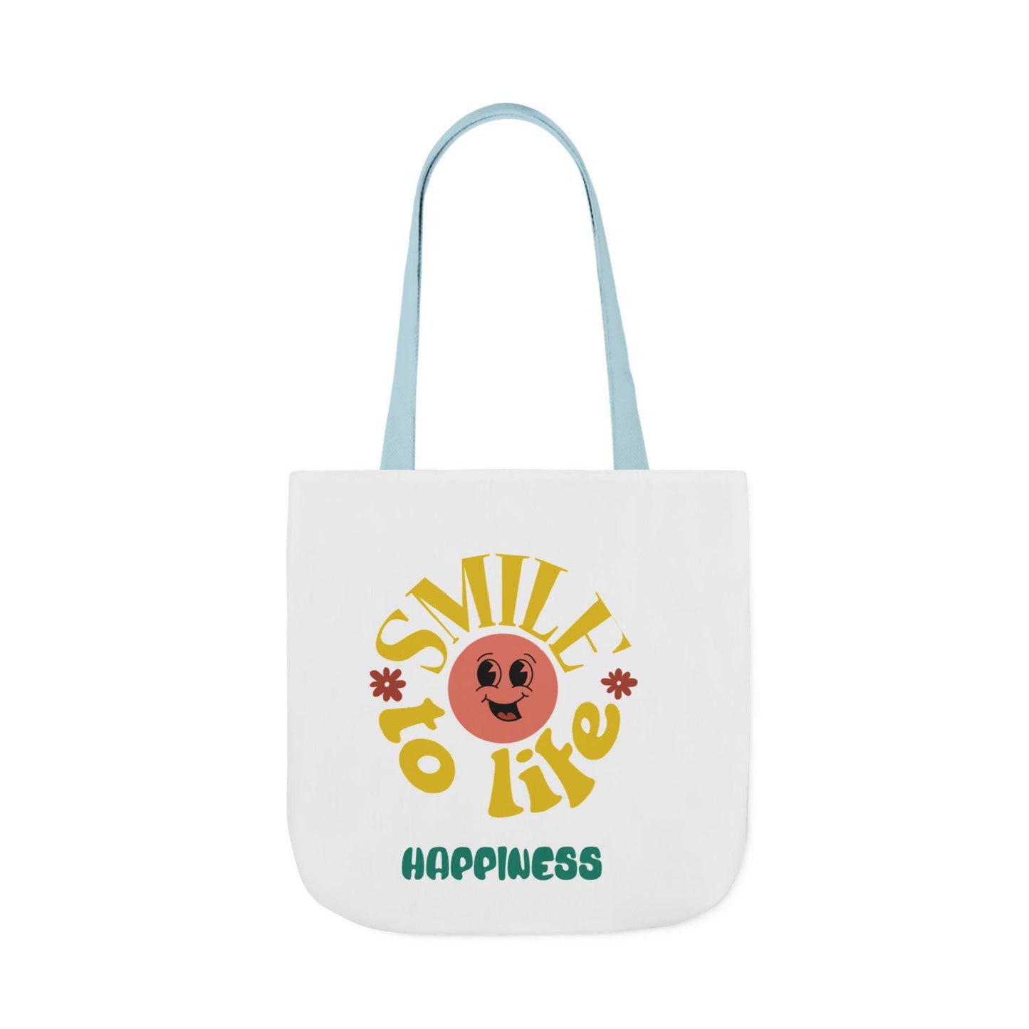 Retro Sun Graphic Canvas Tote Bag | Smile to Life Design