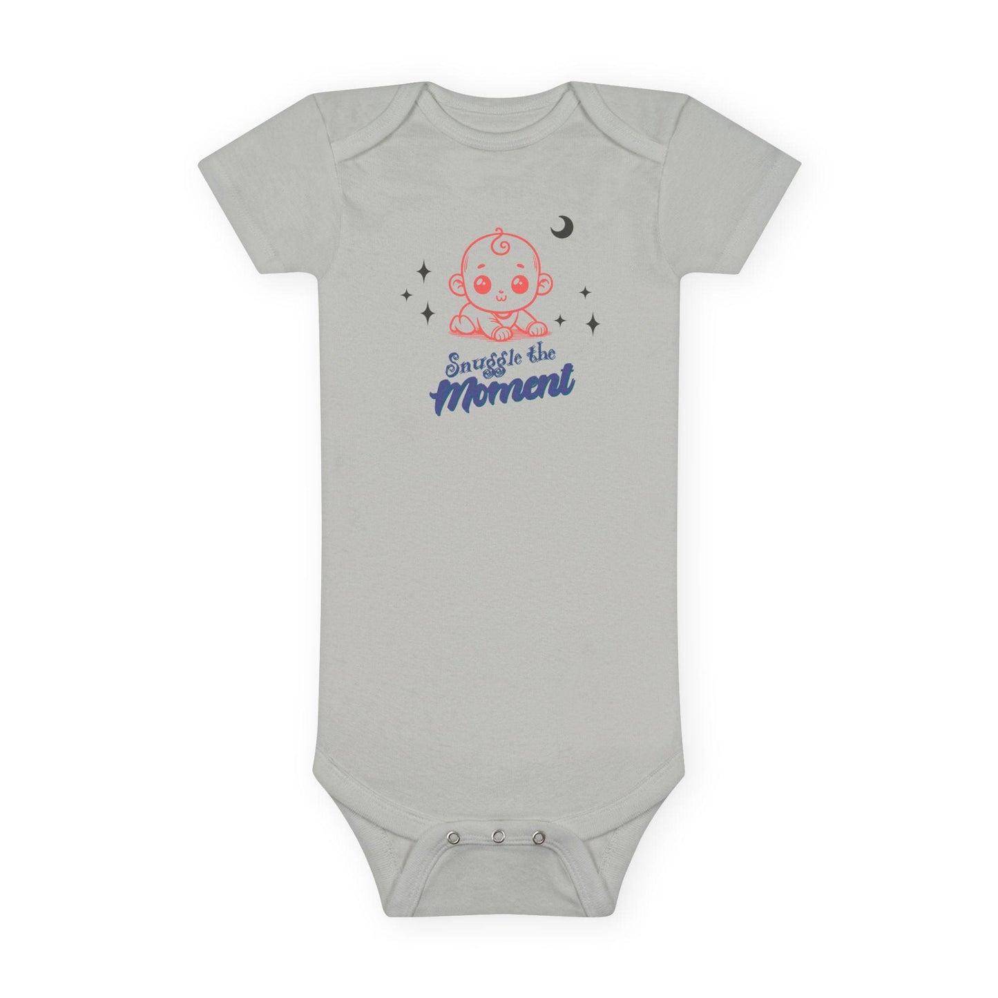 Snuggle the Moment Baby Onesie, Sleeping Baby Illustration