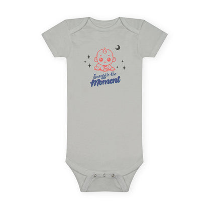 Snuggle the Moment Baby Onesie, Sleeping Baby Illustration