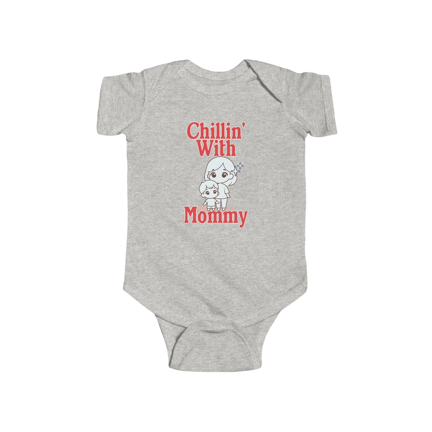 Chillin' With Mommy Bodysuit | Cute Baby Chick Design | Baby Shower Gift for Baby