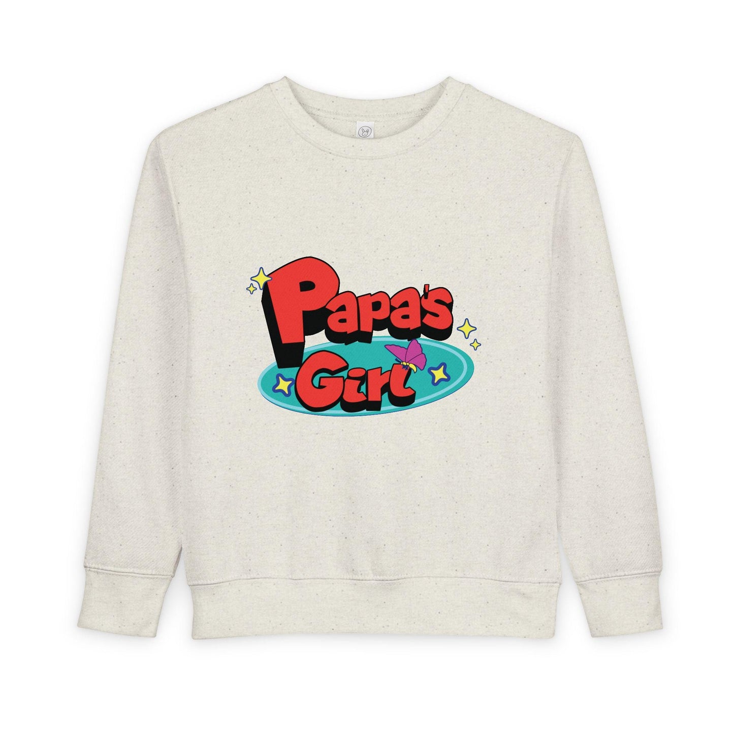Papa's Girl Toddler Sweatshirt | Retro Cartoon Pullover