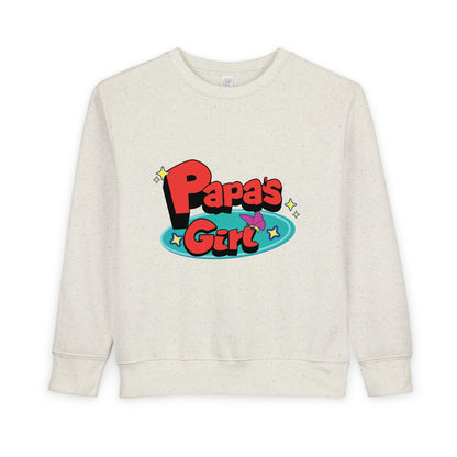 Papa's Girl Toddler Sweatshirt | Retro Cartoon Pullover