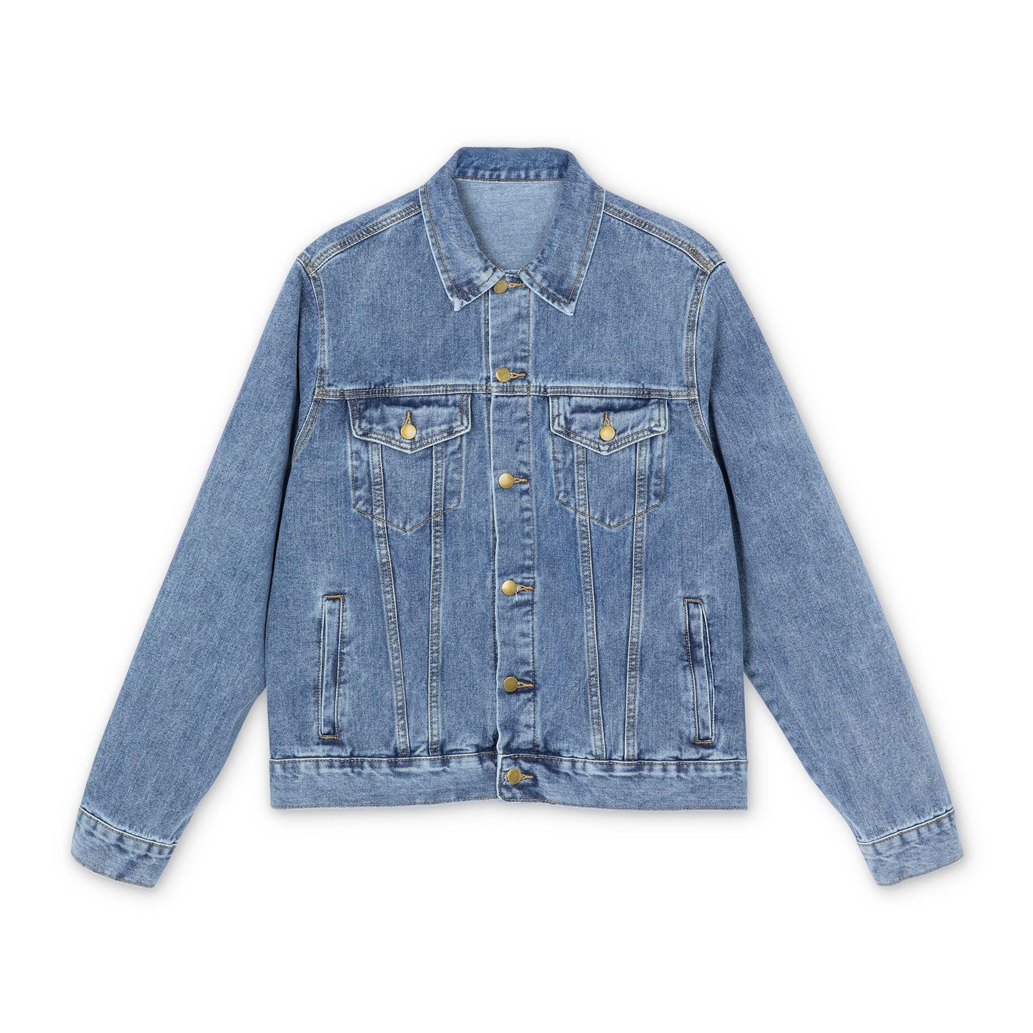 Faith Over Fear Denim Jacket | Back Graphic Statement Piece