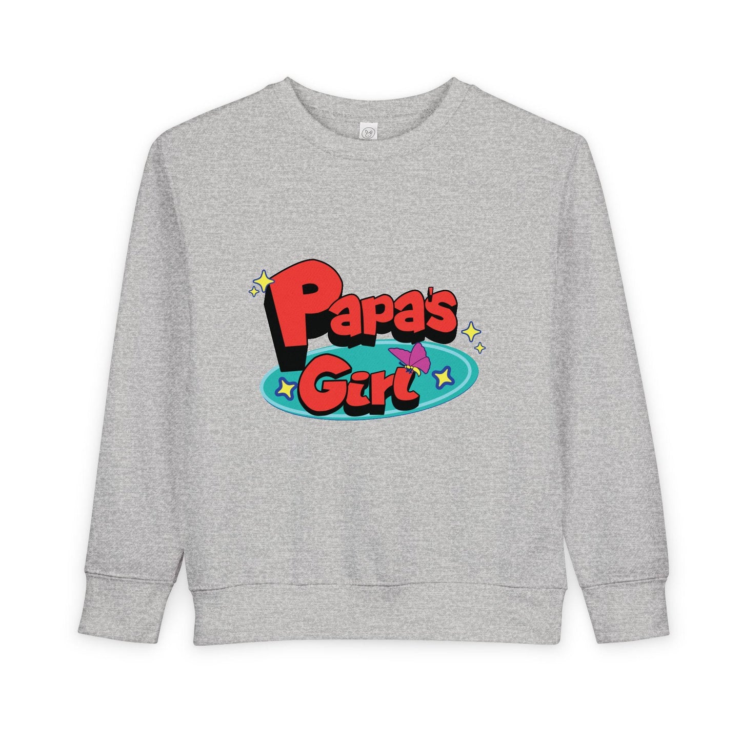 Papa's Girl Toddler Sweatshirt | Retro Cartoon Pullover