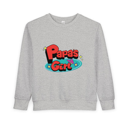 Papa's Girl Toddler Sweatshirt | Retro Cartoon Pullover