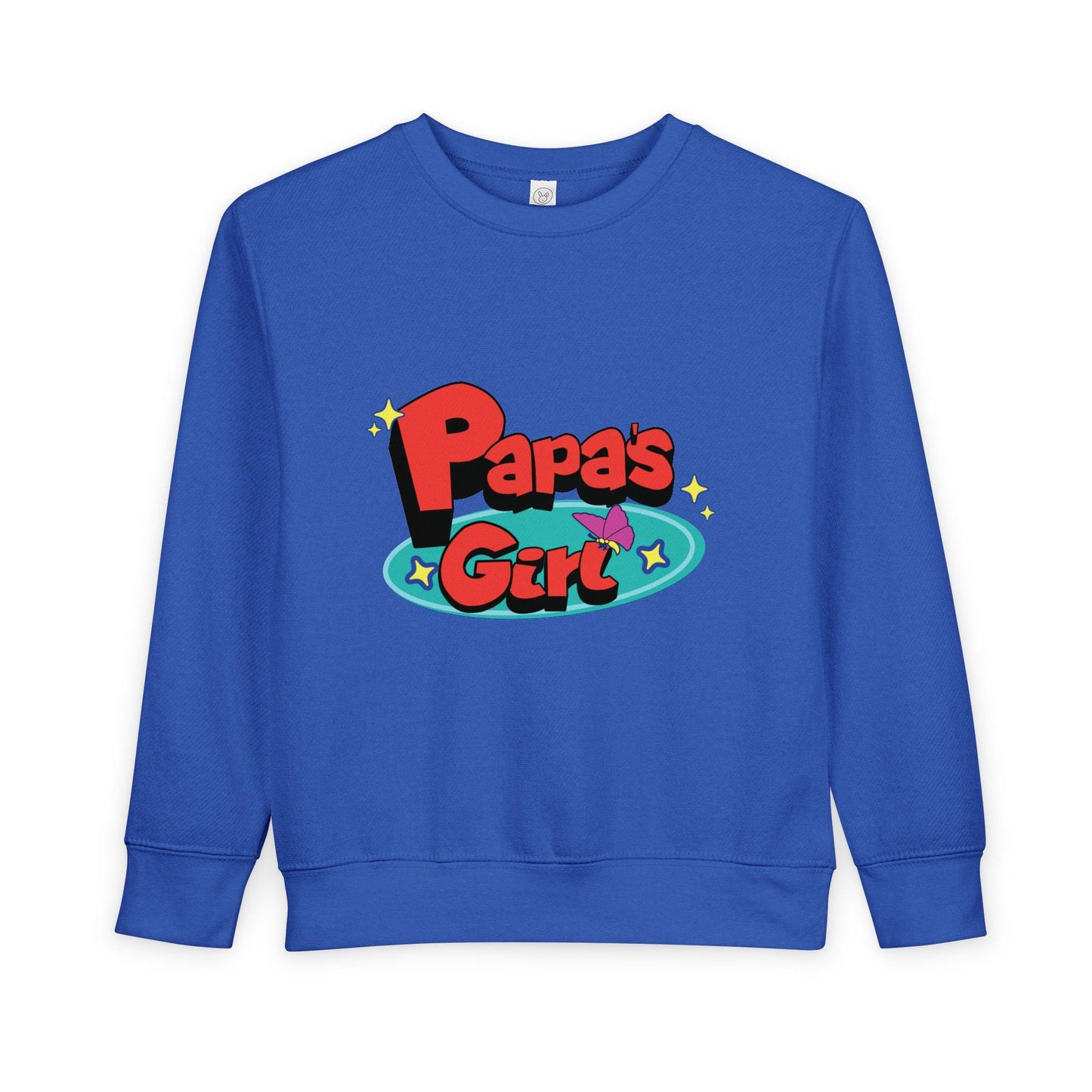 Papa's Girl Toddler Sweatshirt | Retro Cartoon Pullover