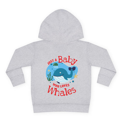Whale Lover Toddler Hoodie | Unisex Fleece Pullover