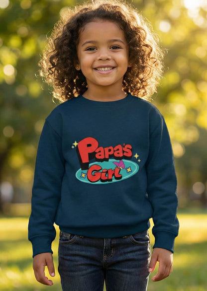 Papa's Girl Toddler Sweatshirt | Retro Cartoon Pullover