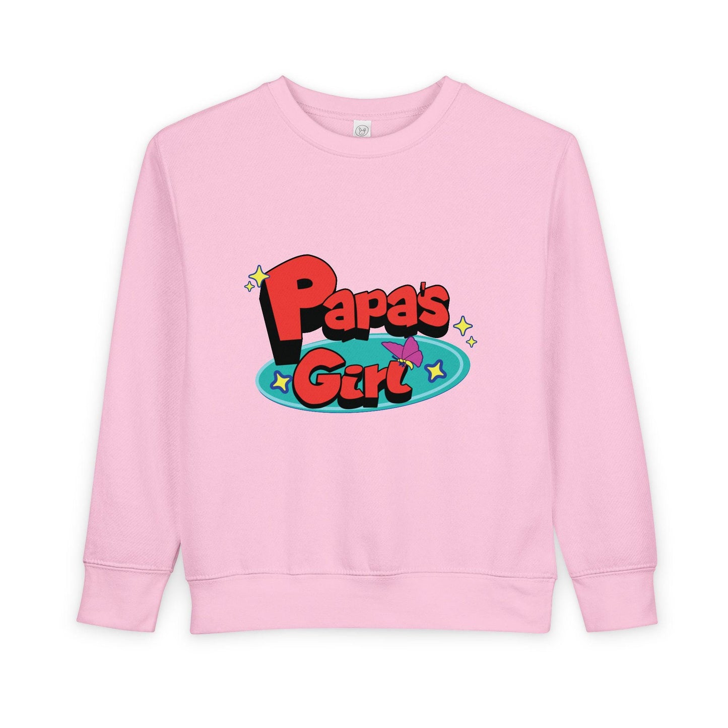 Papa's Girl Toddler Sweatshirt | Retro Cartoon Pullover