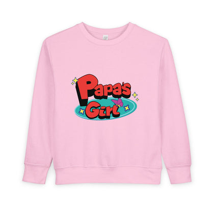 Papa's Girl Toddler Sweatshirt | Retro Cartoon Pullover