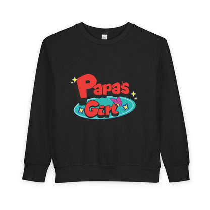 Papa's Girl Toddler Sweatshirt | Retro Cartoon Pullover