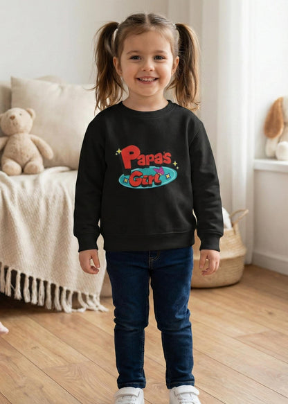 Papa's Girl Toddler Sweatshirt | Retro Cartoon Pullover