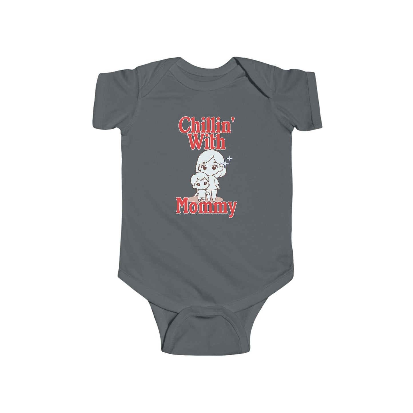 Chillin' With Mommy Bodysuit | Cute Baby Chick Design | Baby Shower Gift for Baby