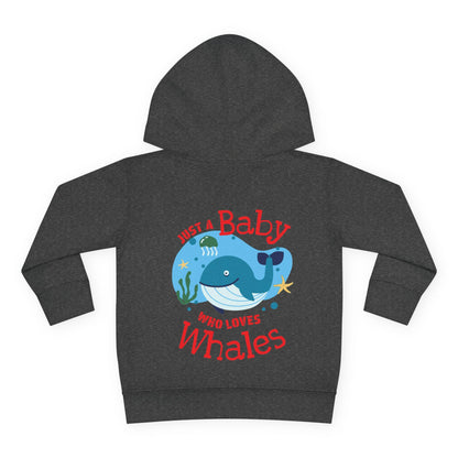 Whale Lover Toddler Hoodie | Unisex Fleece Pullover