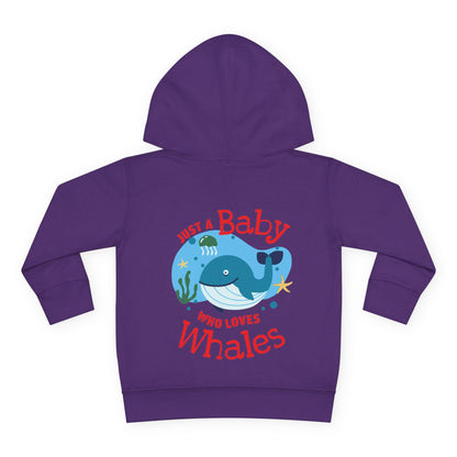 Whale Lover Toddler Hoodie | Unisex Fleece Pullover