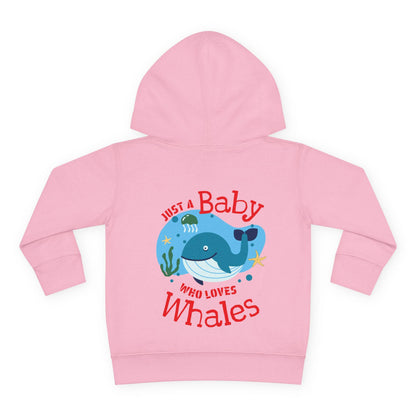 Whale Lover Toddler Hoodie | Unisex Fleece Pullover