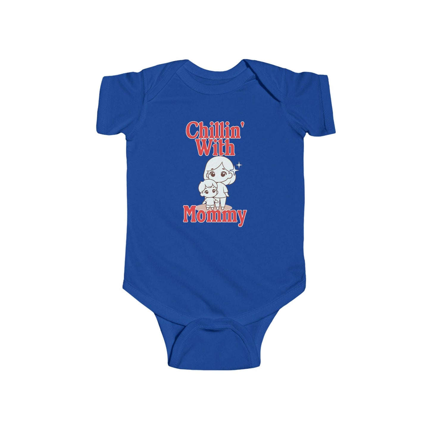 Chillin' With Mommy Bodysuit | Cute Baby Chick Design | Baby Shower Gift for Baby