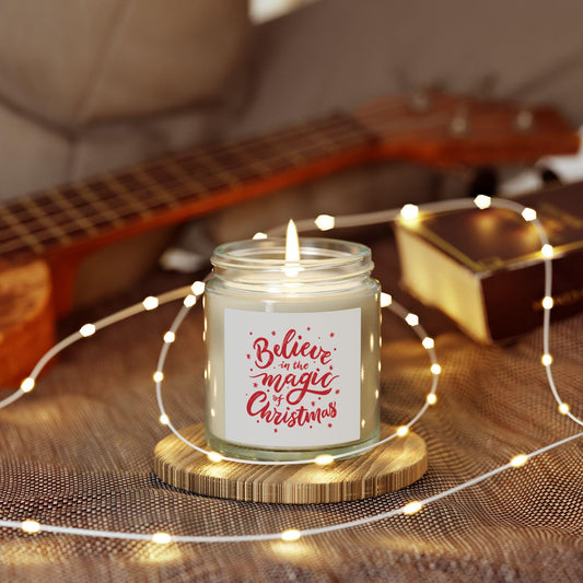 Believe in the Magic of Christmas Candle | Coconut Apricot Wax