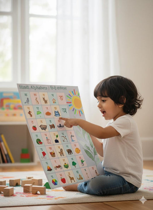 Hindi Alphabet Chart | Varnamala Learning Poster for Kids