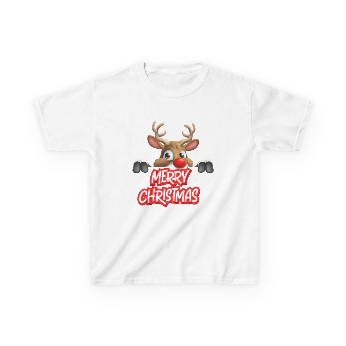Kids Christmas Reindeer T-Shirt | Rudolph Holiday Tee