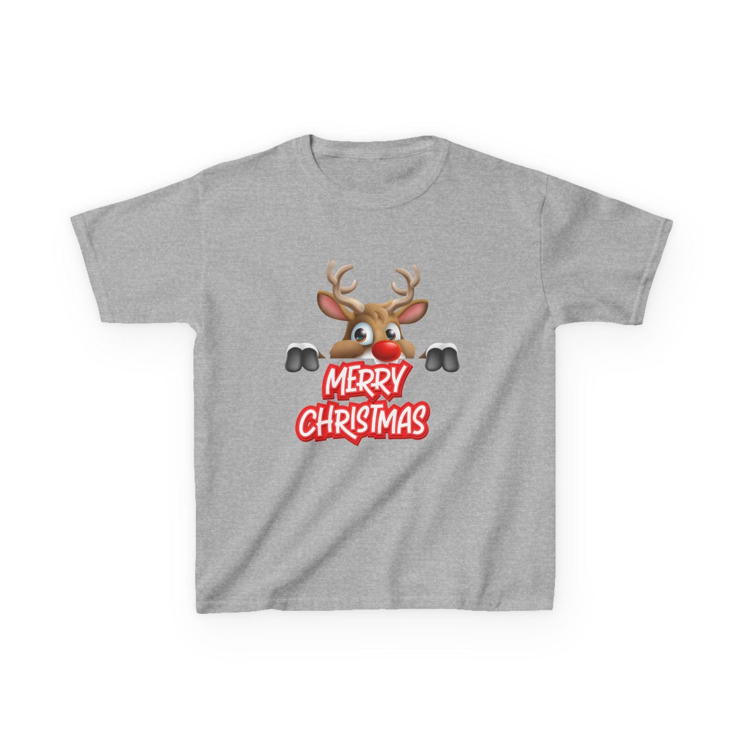 Kids Christmas Reindeer T-Shirt | Rudolph Holiday Tee