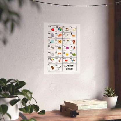 ABC Alphabet Chart | Kids Learning Poster, Nursery Wall Art