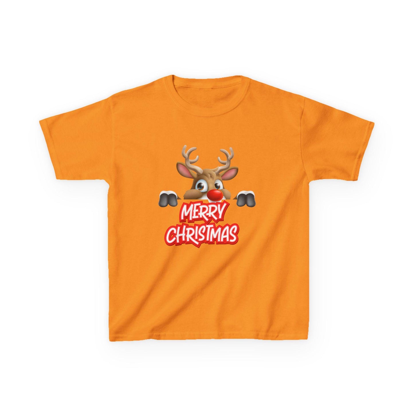 Kids Christmas Reindeer T-Shirt | Rudolph Holiday Tee