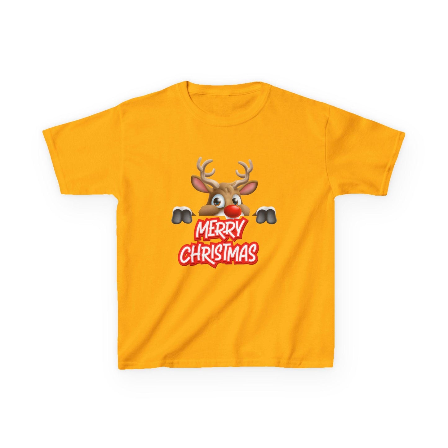 Kids Christmas Reindeer T-Shirt | Rudolph Holiday Tee