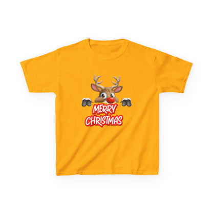 Kids Christmas Reindeer T-Shirt | Rudolph Holiday Tee