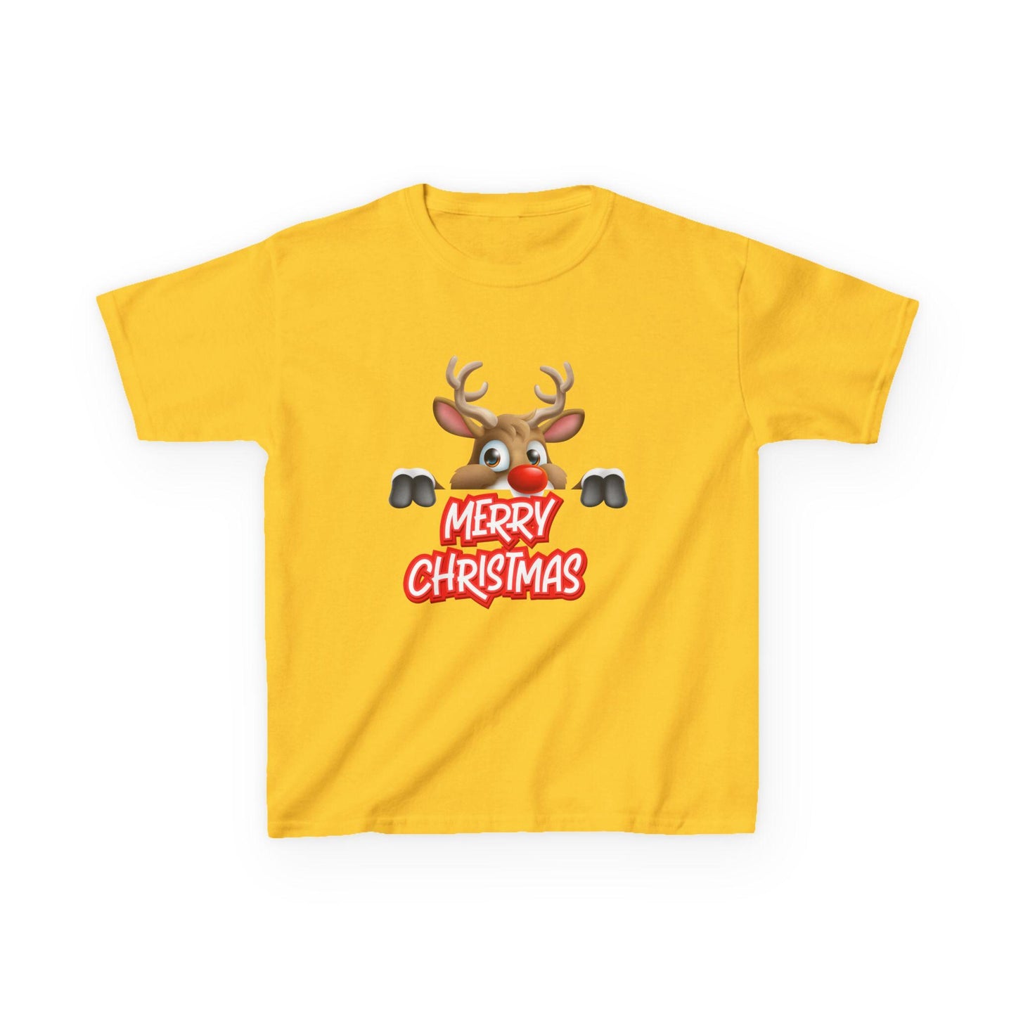 Kids Christmas Reindeer T-Shirt | Rudolph Holiday Tee