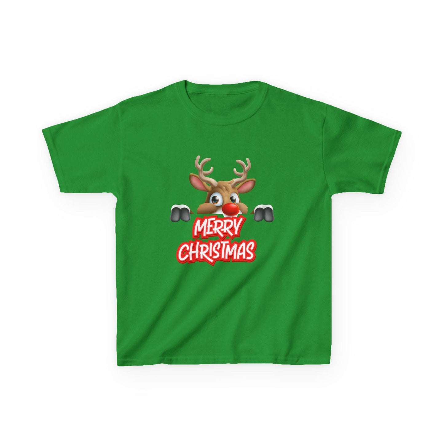 Kids Christmas Reindeer T-Shirt | Rudolph Holiday Tee