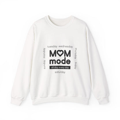 Mom Mode Crewneck Sweatshirt | Everyday Mom Life Shirt