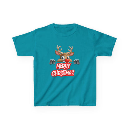 Kids Christmas Reindeer T-Shirt | Rudolph Holiday Tee