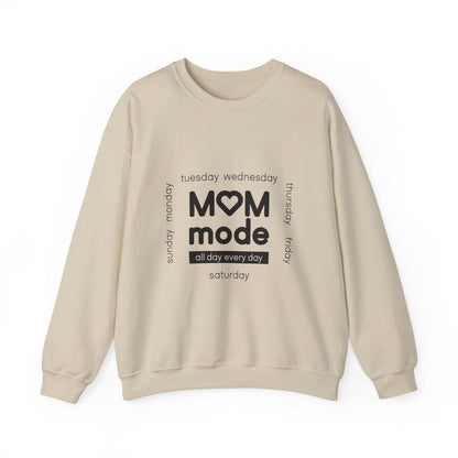 Mom Mode Crewneck Sweatshirt | Everyday Mom Life Shirt