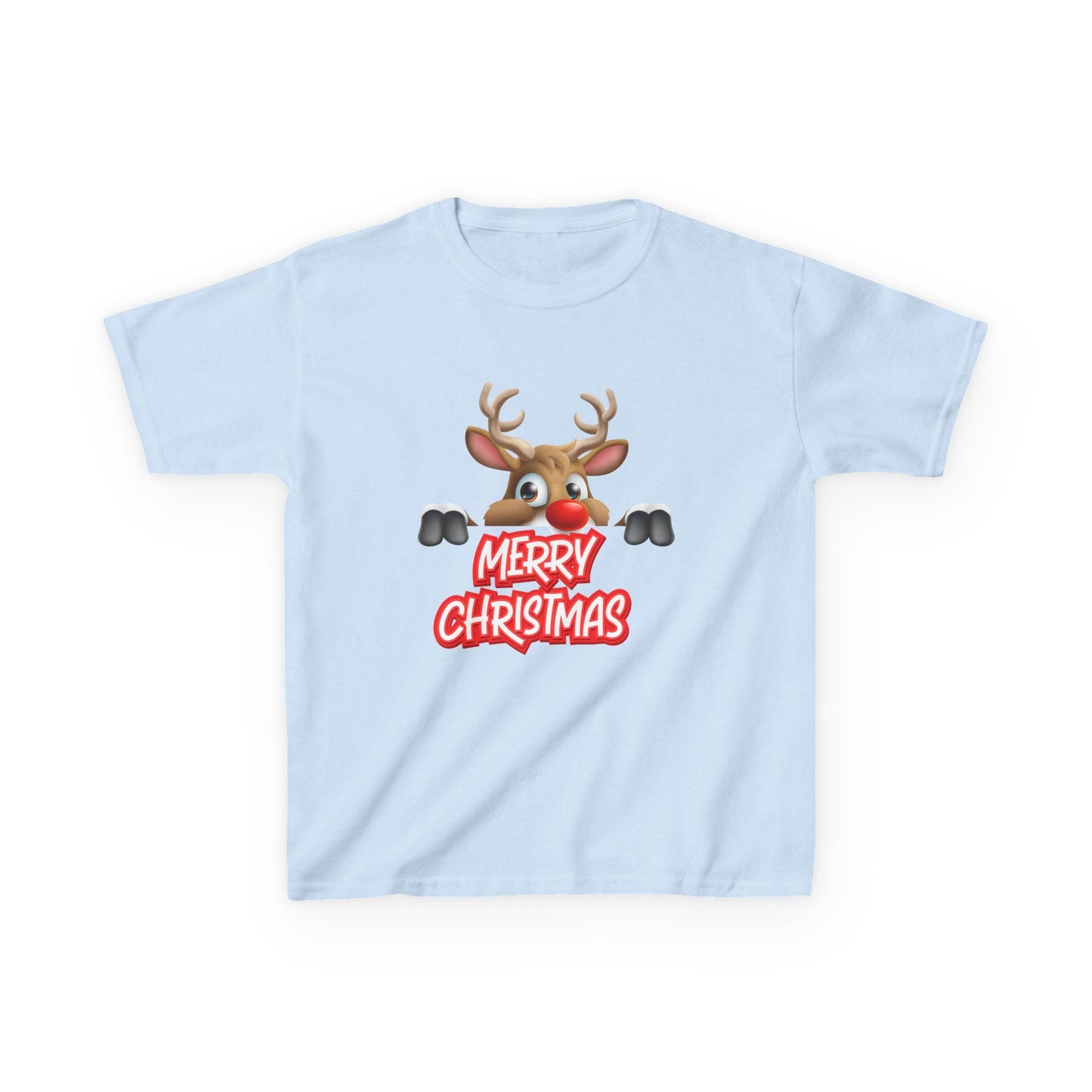 Kids Christmas Reindeer T-Shirt | Rudolph Holiday Tee