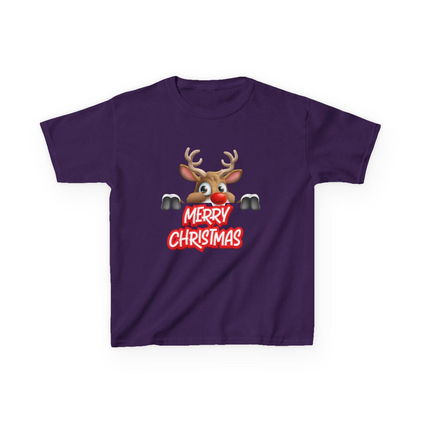 Kids Christmas Reindeer T-Shirt | Rudolph Holiday Tee