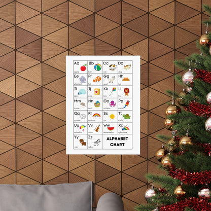 ABC Alphabet Chart | Kids Learning Poster, Nursery Wall Art