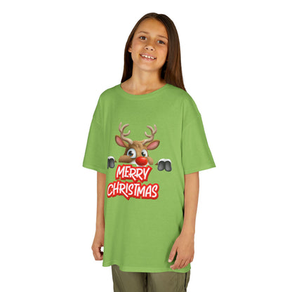 Kids Christmas Reindeer T-Shirt | Rudolph Holiday Tee