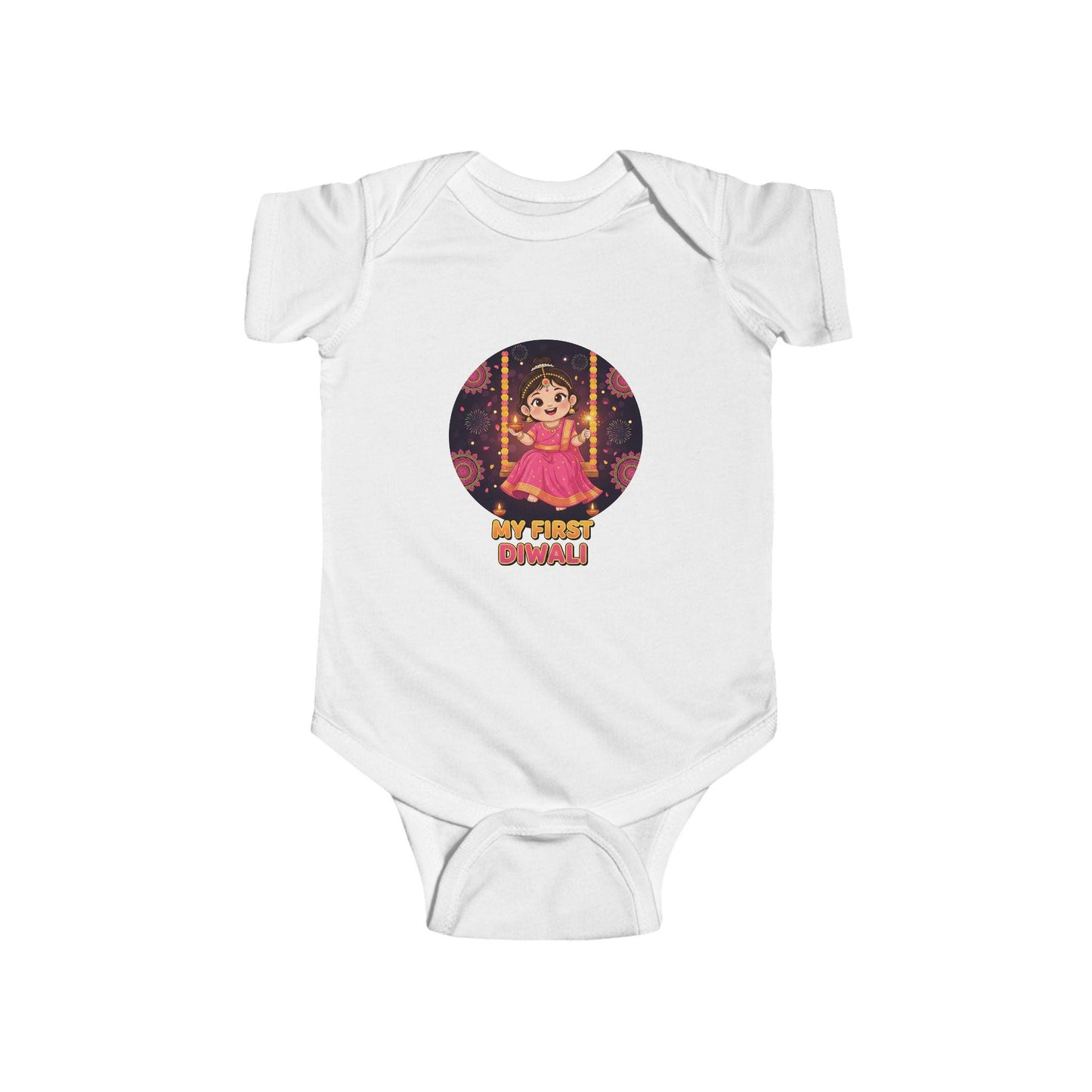 My First Diwali Bodysuit | Indian Festival Baby Outfit