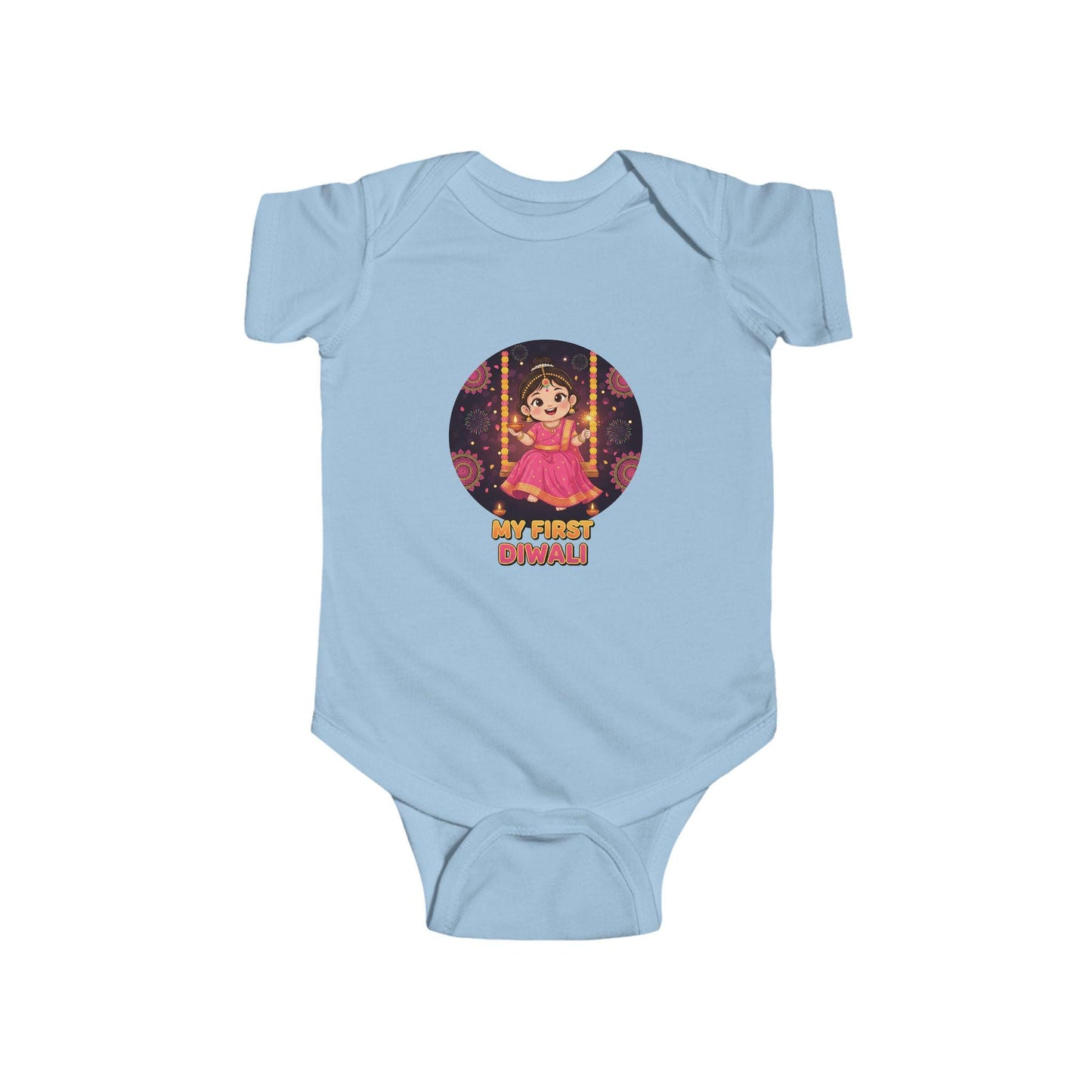 My First Diwali Bodysuit | Indian Festival Baby Outfit