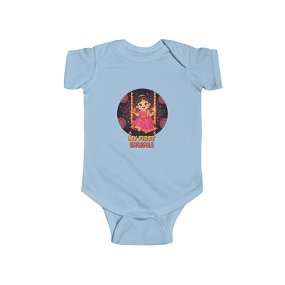 My First Diwali Bodysuit | Indian Festival Baby Outfit