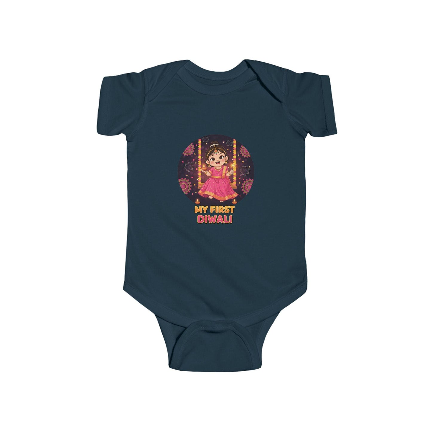 My First Diwali Bodysuit | Indian Festival Baby Outfit