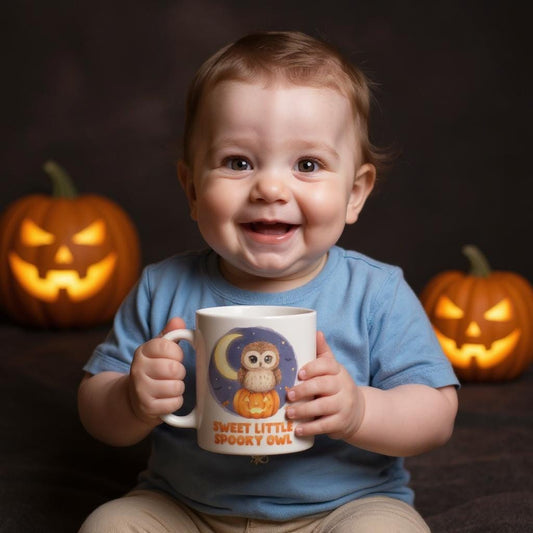 Halloween Owl Mug: Spooky Fall Ceramic Drinkware