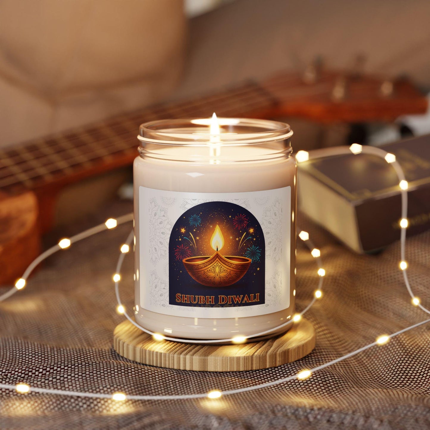 Scented Soy Candle for Diwali Celebration, Festive Home Decor, Relaxation Gift, Aromatherapy, Eco-Friendly Candle